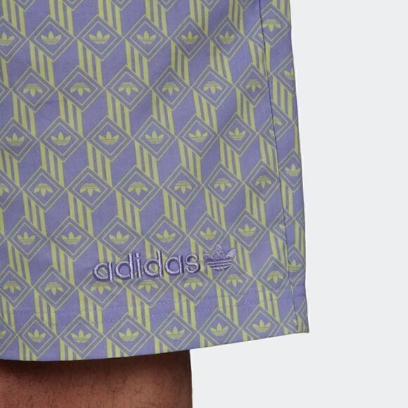 Adidas Originals Monogram Shorts Bad Bunny Forum PWR Woven Shorts Three Stripes - Picture 5 of 8